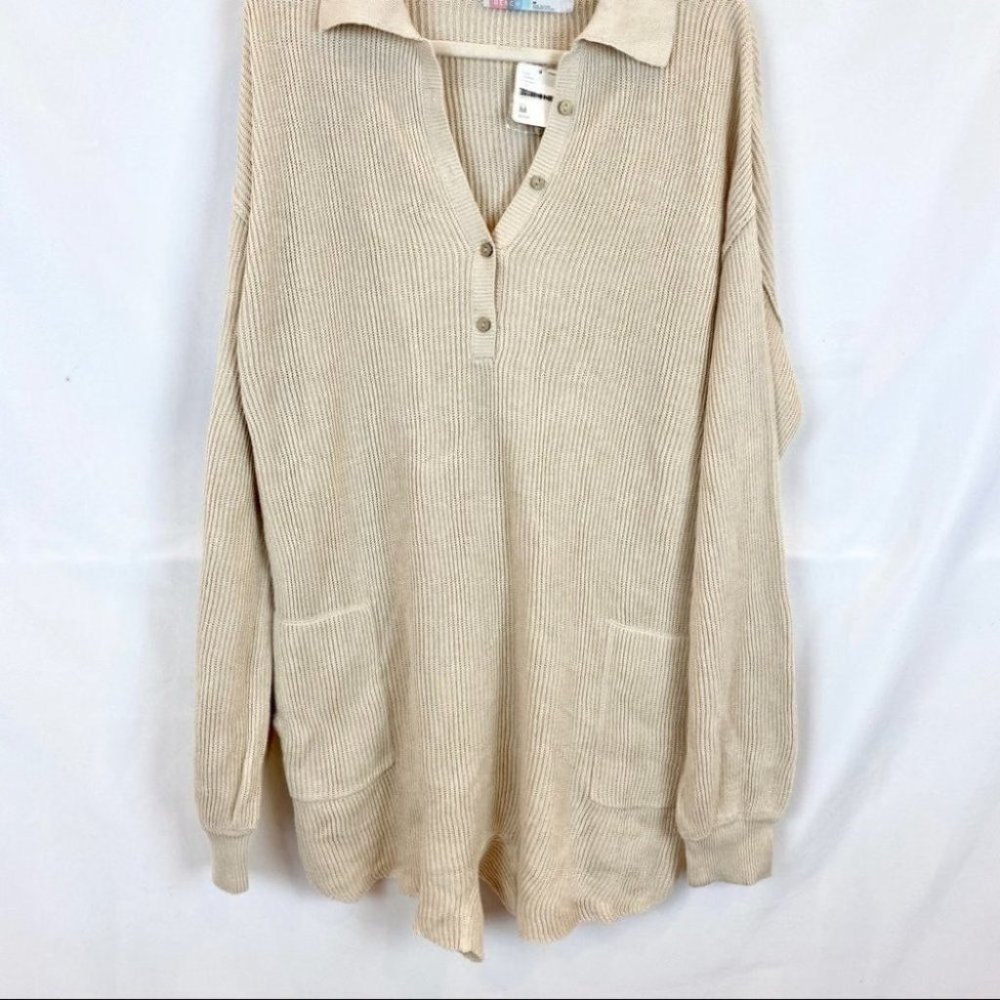 NWT Free People Picnic Sweater Romper NEUTRAL - Picture 9 of 11